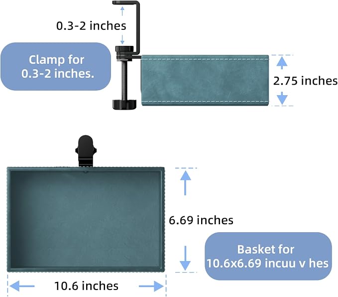Mesh Hidden Desk Organizer - Image 6