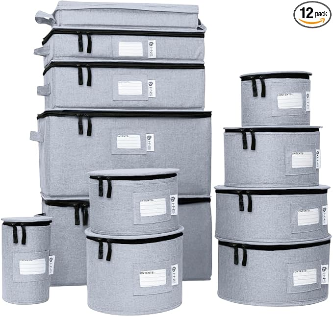 Hard Shell China Storage Containers 12-Piece Set Moving Boxes by HOLDN%E2%80%99STORAGE