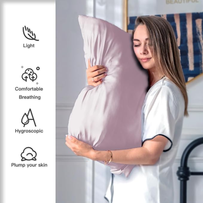 Mulberry Silk Pillow Cases Standard Size Silk Pillowcase - Image 3