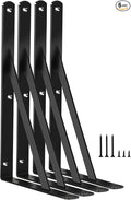 6 Pack L11 x H 8" Black Heavy Duty Shelf Brackets by MHMYDZ