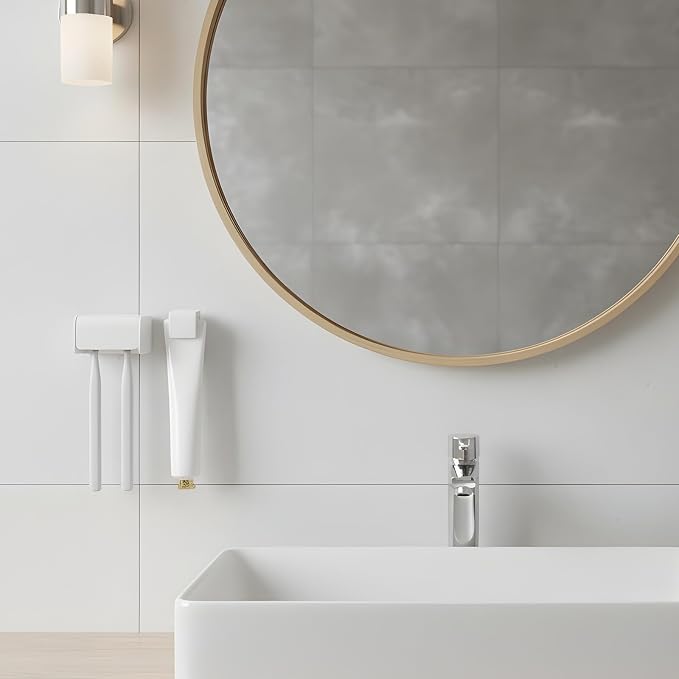 2Pcs Toothbrush Holder Wall Mounted - Image 6
