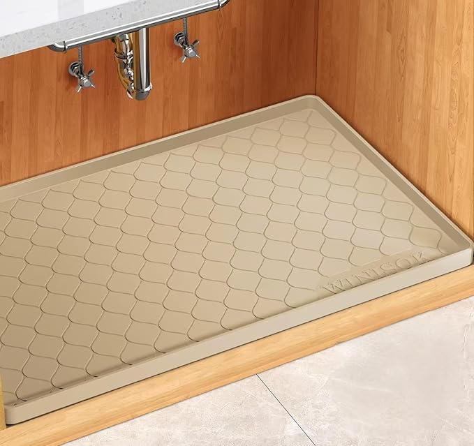 Silicone Under Sink Mat 40" x 22", kitchen Essentials and Gadgets, Shelf liner by Winisok