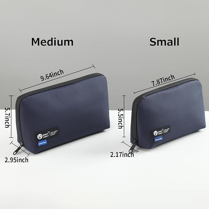 RIGHT AWAY Travel Tech Pouch，Waterproof Cord Case，Electronics Organizer Travel - Image 5