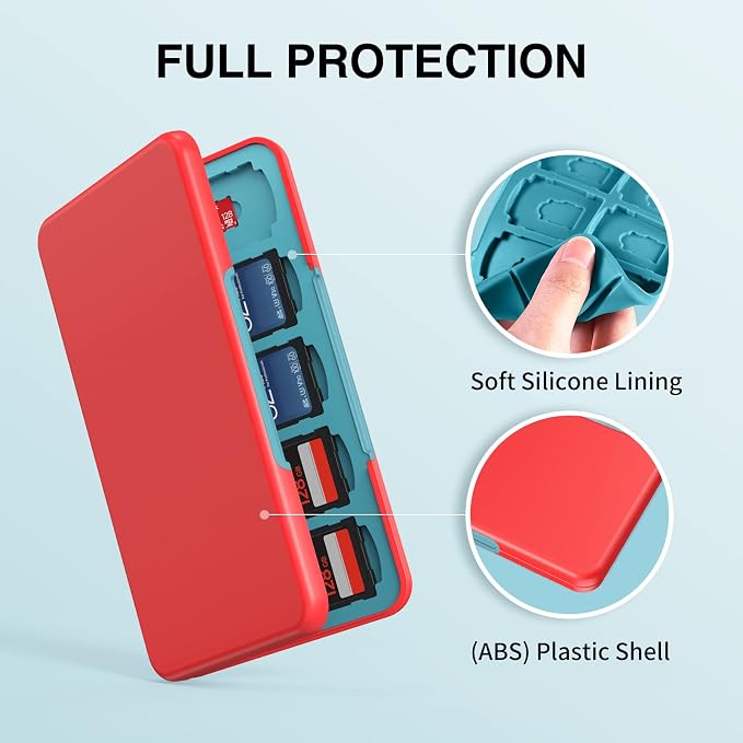 HEIYING SD Card Holder for SD/TF Cards, Portable Memory Card Storage Case - Image 5