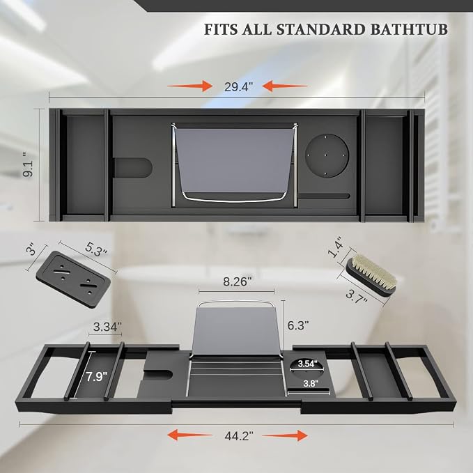 Bath Caddy Tray for Bathtub - Image 7