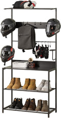 Motorcycle & Sports Helmet Rack & Gear Organizer – Fits 7 Helmets, Boots & by STANDORAStyleandSupport