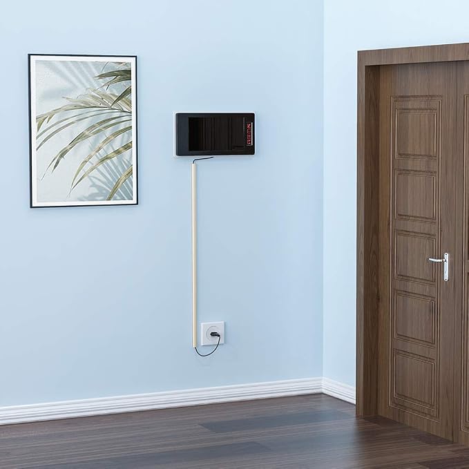 Yecaye 128in Wall Cord Hider for 1 Mini Wire, On-Wall Cord Cover Channel - Image 4