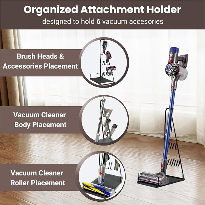 Universal Vacuum Stand, Storage-Stand-Docking-Station-Holder, Stable Metal - Image 2