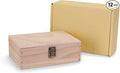 makerflo Large Natural Pine Wood Memory Box by makerflo