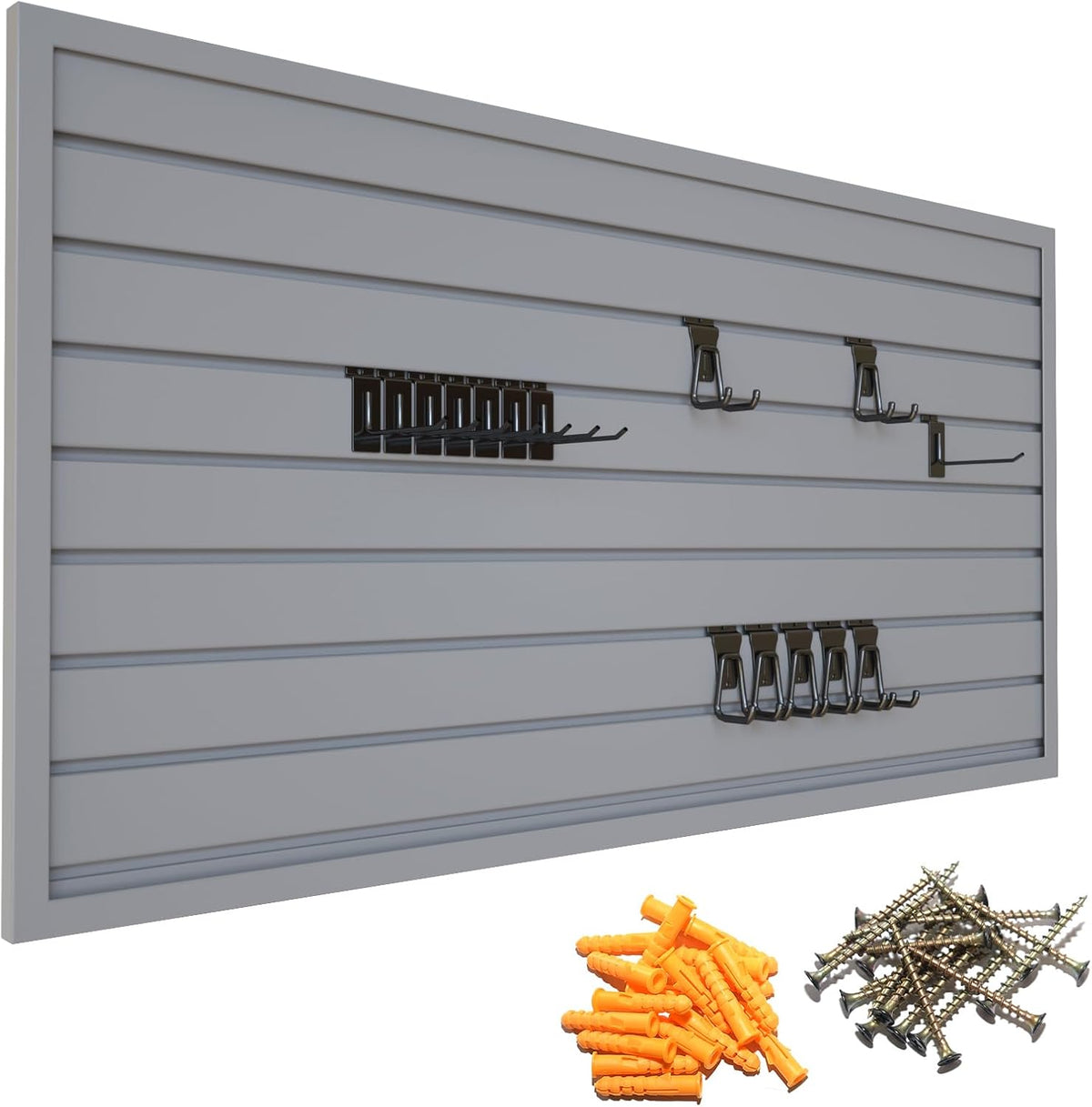 Yuzzy Slat Wall Paneling 2 x 4ft, Garage Slatwall Panel Wall Storage