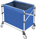Commercial Laundry Cart with Wheels, Folding Laundry Hamper Cart, Heavy Duty by Eapmic