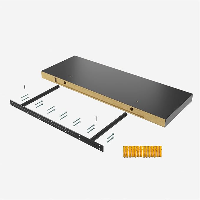 Floating Shelf, 36 in W x 12.75 in D x 2 in H Wooden Floating Wall Shelf - Image 8