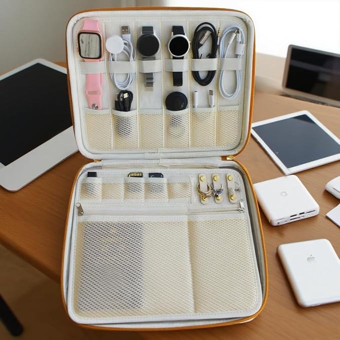 Essential Electronics Travel Organizer Case, Tech Accessories Travel Pouch - Image 5