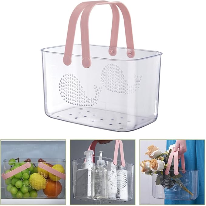 Plastic Storage Basket with Handle Portable Shower Caddy - Image 8