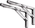 YUMORE Folding Shelf Bracket 18", Heavy Duty Stainless Steel Collapsible by YUMORE