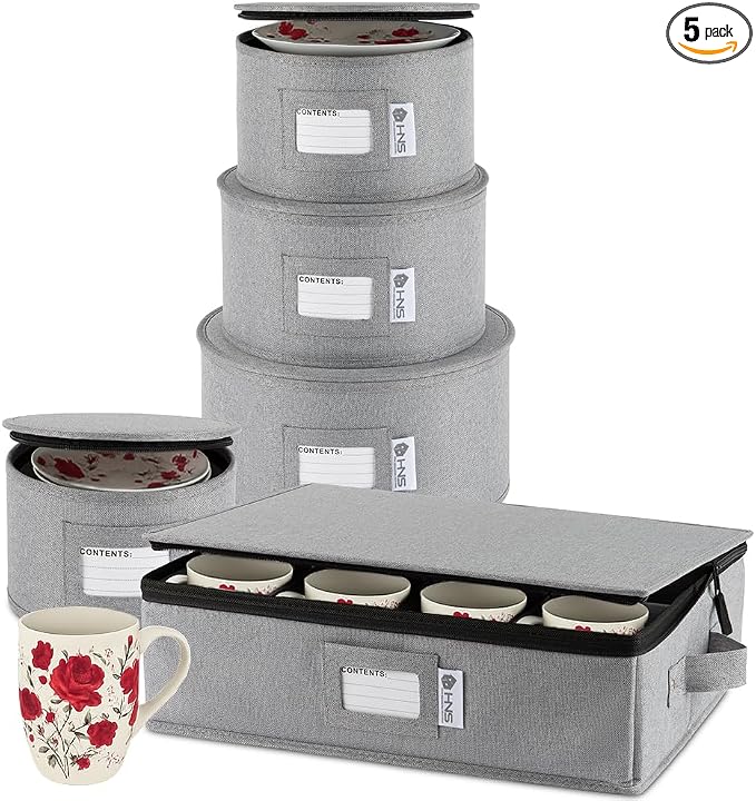 Hard Shell China Storage Containers 5-Piece Set Moving Boxes by HOLDN%E2%80%99STORAGE