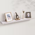 Axeman Floating Shelves for Wall, Rustic Elm Wood 48''W x 8" D Wall Shelf by Axeman