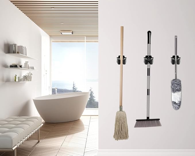 Verdenu 25 Pack Broom Holder Wall Mount, Mop and Broom Holder Wall Mount - Image 6