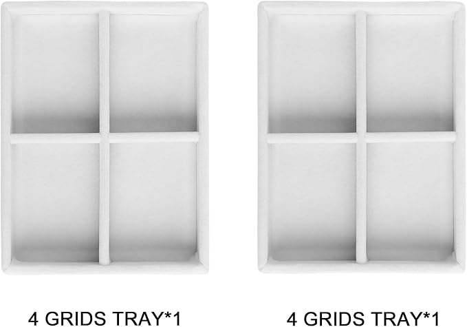 Frebeauty Small Jewelry Tray Set, Stackable Velvet Jewelry Organizer Tray - Image 4