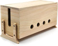 Large Cable Management Box, Wood Cord Hider Box & Organizer by Unknown