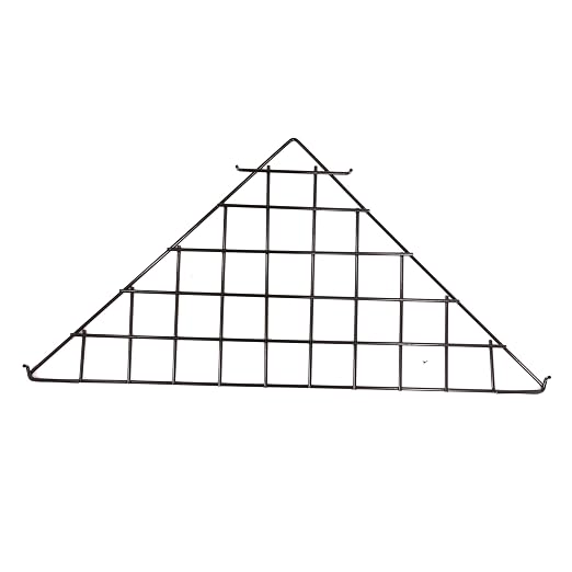 SSWBasics Triangle Black Wire Grid Shelf -- Set of 2 by SSWBasics