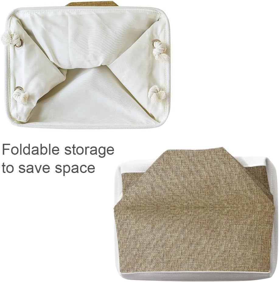 Storage Basket for Organizing - 14x10x7 inch Medium 3 Pack Collapsible