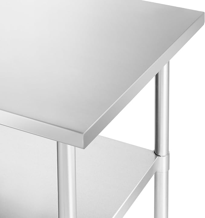 KUTLER Stainless Steel Table 30 x 72 Inches, NSF Heavy Duty Commercial Kitchen - Image 3