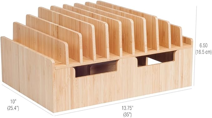 MobileVision Bamboo 10-Port Charging Station & Compatible Adapter - Image 3