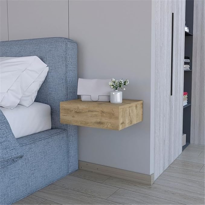 Vienna 1-Drawer Manufactured Wood Floating Nightstand - Image 6