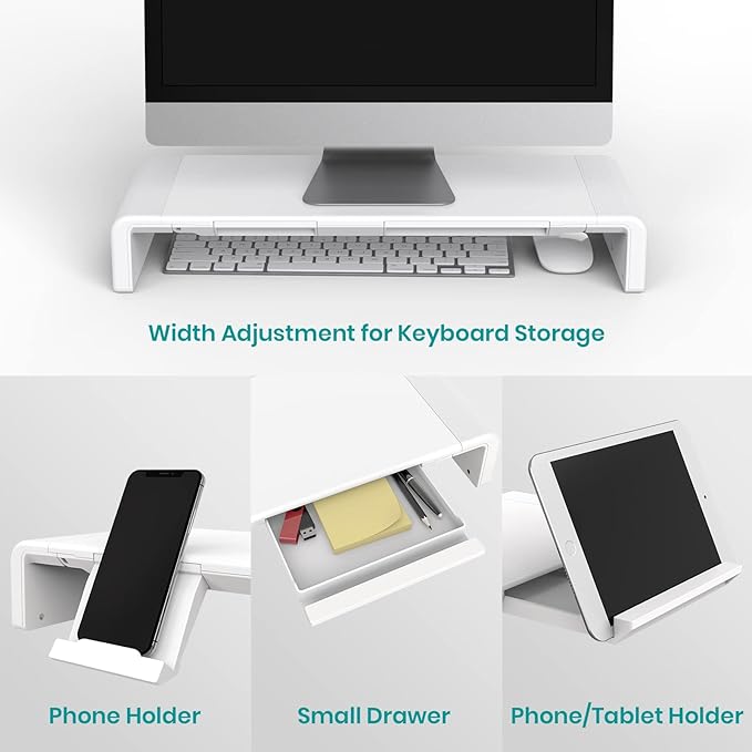 Monitor Stand Riser, Klearlook Foldable Computer Monitor Riser, Height - Image 6
