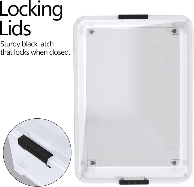 50 Quart Large Under Bed Storage Box - Image 4