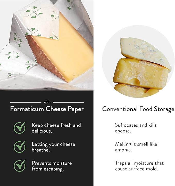 Formaticum 30-Pack Zero Cheese Storage Paper, Compostable, Biodegradable - Image 3