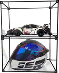 Motorcycle Helmet Storage Rack, Helmet Organize Display Cabinet by Lizipai