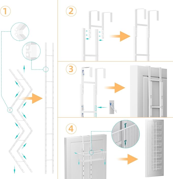 8-Tier Over Door Pantry Organizer - Image 7