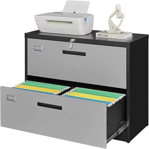 2 Drawer File Cabinet, Lateral Filing Cabinets by PEUKC