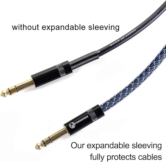 25ft - 1/4 inch PET Expandable Braided Sleeving – BlackBlue – Alex Tech Braided - Image 2