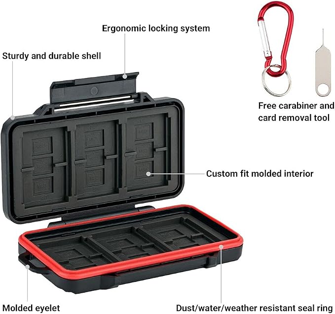 PROfezzion 36 Slots Memory Card Case, SD Card Holder - Image 3