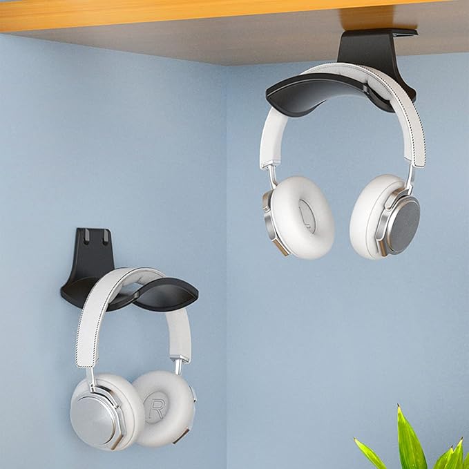 2-Pack Never Fall Headphone Hooks Hanger Wall Mount, Headset Holder Stand - Image 5