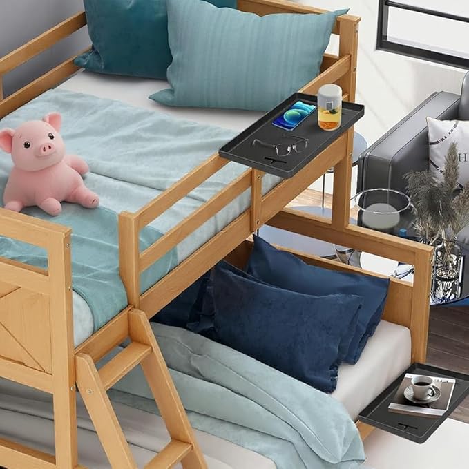 Bedside Shelf for Dorm Room, Metal Bunk Bed Table Shelf - Image 6