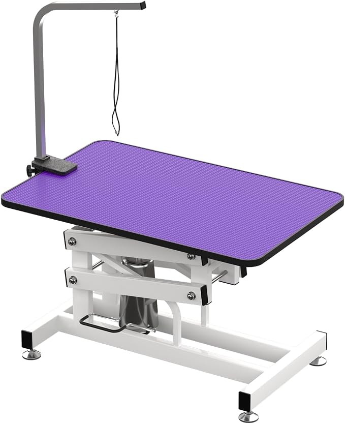 Hydraulic Dog Pet Grooming Table, 42 Inch Heavy Duty Z Lift Structure by Afqxf