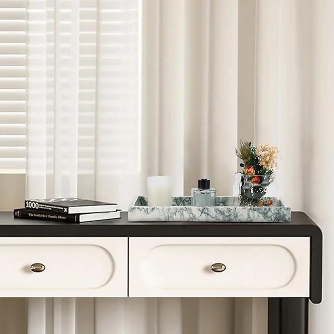 Marble Bathroom Tray, Pure Natural Vanity Tray, Marble Tray - Image 7