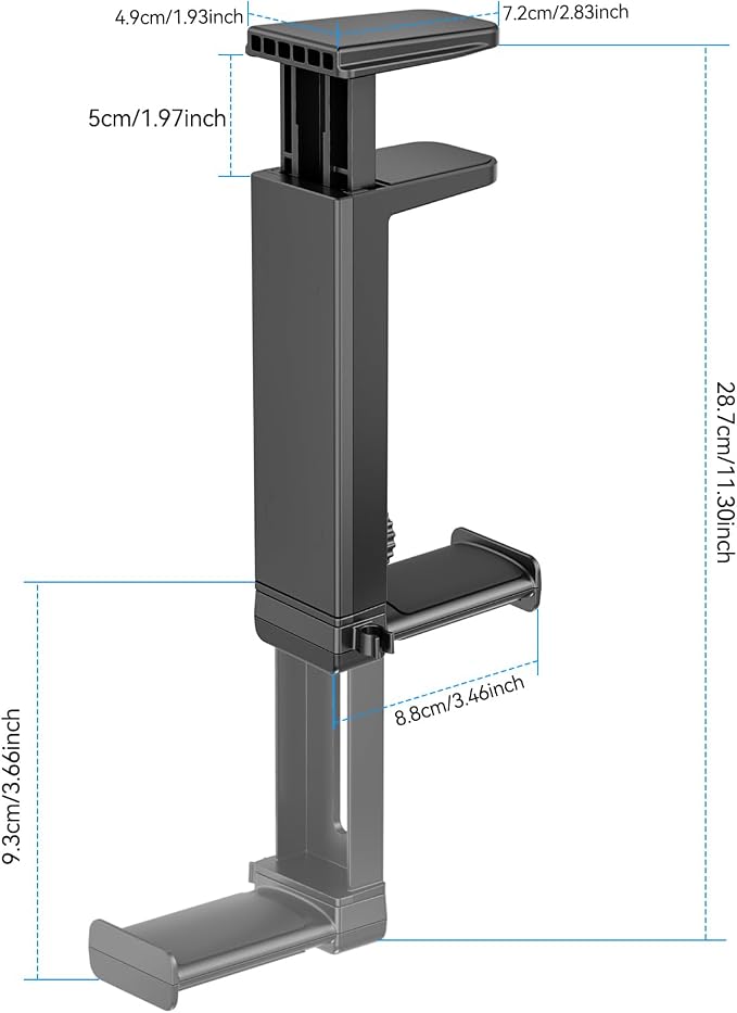 Headphone Stand Under-Desk or Headset Holder Above-Desk, Headphone Hanger & - Image 7