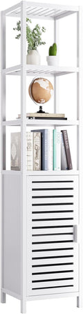 HITNET Bathroom Tall Cabinet, Floor Standing Bamboo Storage Cabinet by HITNET