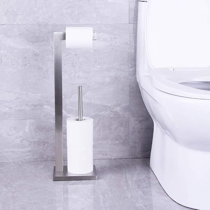 Free Standing Toilet Paper Holder Stand - Image 7