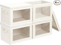 Fabric Storage Bins with Lids, Decorative Storage Boxes, Closet Storage Bins by Homsorout