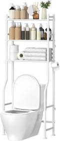 3-Tier Over The Toilet Storage, Space Saver Metal Bathroom Shelves, by QualityHomewareTimlessComfort