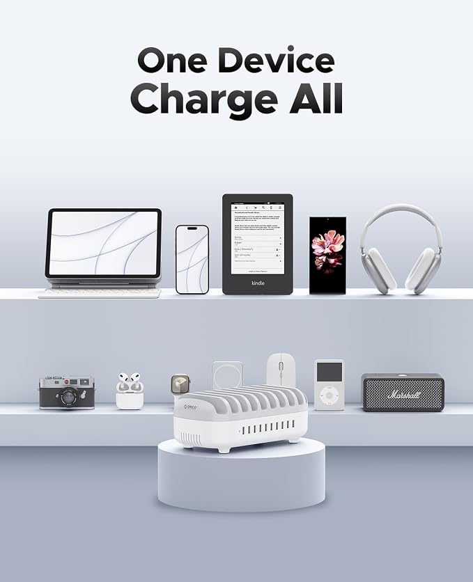 ORICO Multi USB Charging Station, 120W Charging Docking Organizer - Image 4