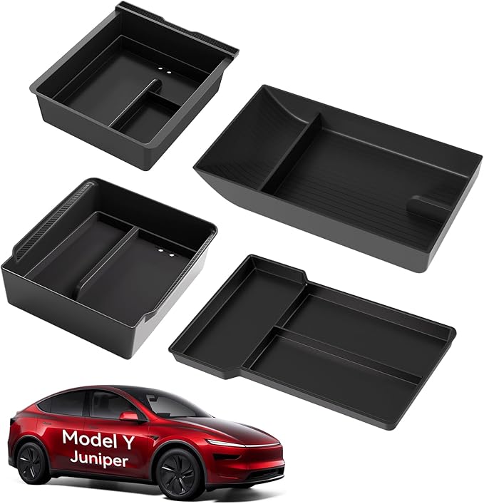 for Tesla New Model Y Juniper Center Console Organizer Tray Divided Storage by VIHIMAI