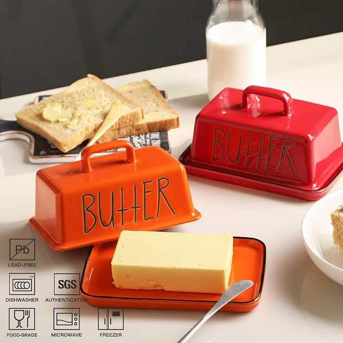 Sweejar Ceramic Butter Dish - Image 2