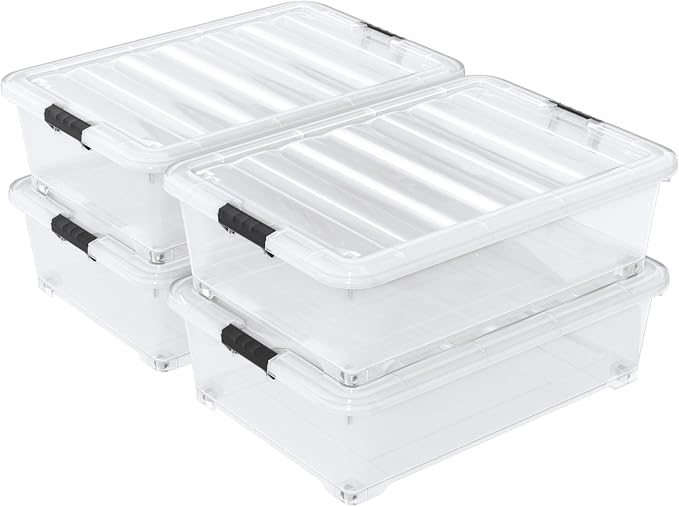 50 Quart Rolling Under Bed Storage Containers - Image 7